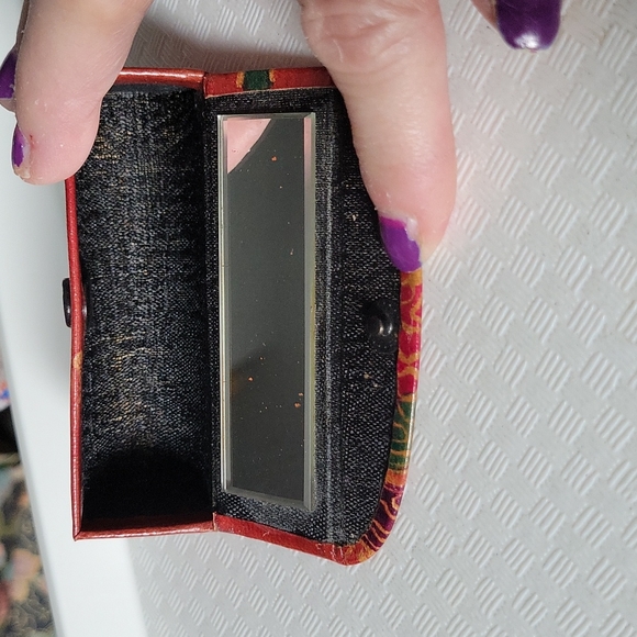 Pier1 Tropical leather bag~lip case💄~coin purse - Picture 8 of 9